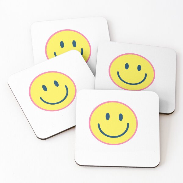 Item preview, Cute Smiley Face Pink Navy and Yellow designed and sold by MadeByAyla.