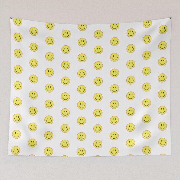 Item preview, Cute Smiley Face Pink Navy and Yellow designed and sold by MadeByAyla.