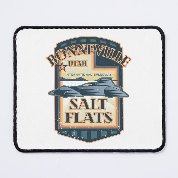Item preview, Bonneville Salt Flats International Speedway Vintage Retro Style Illustration designed and sold by hobrath.
