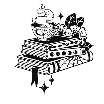 Dark Academia Aesthetic Lustig Coffee And Books' Sticker