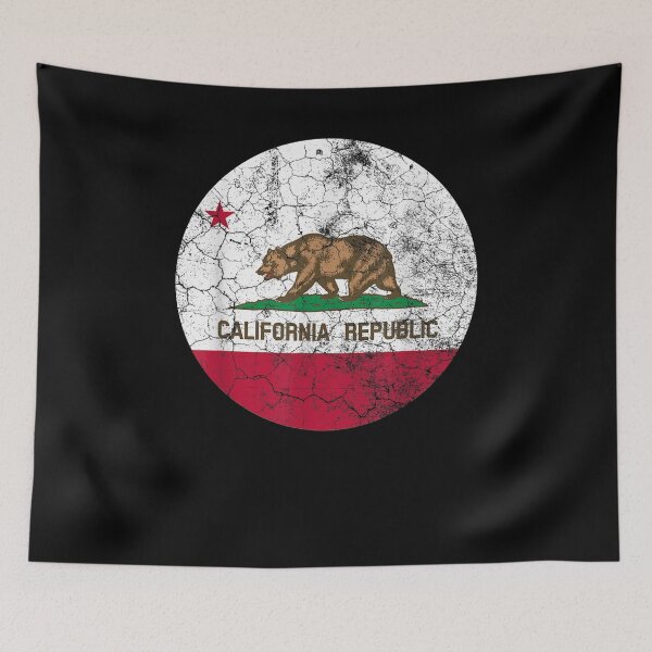 Item preview, California Flag Republic Retro Distressed Gift designed and sold by beata155.