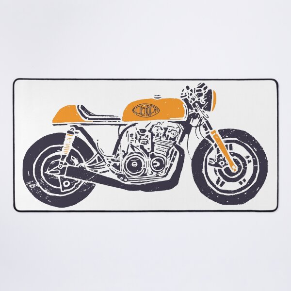 Item preview, Yellow Cafe Racer, Honda CB, Honda Motorcycles, Honda cafe racer designed and sold by thesmokeydogs.