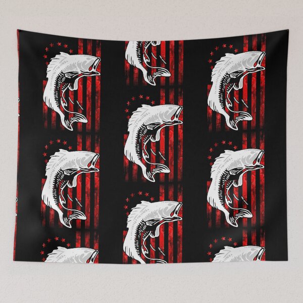 Item preview, Cool Bass Fishing Betsy Ross Early American Flag for Fisherman designed and sold by CharJens.