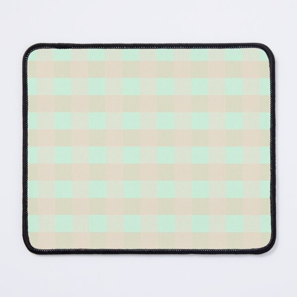Item preview, Peach Sea Foam Green Vichy Gingham Pattern designed and sold by ledalinda.