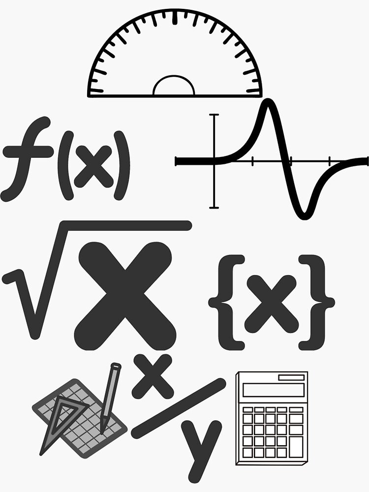"Math" Sticker for Sale by Valsoy | Redbubble