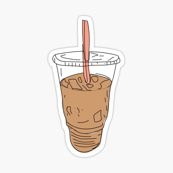 iced coffee Sticker for Sale by ahp00