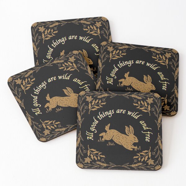 Item preview, Vintage, All good things are wild and free, retro, cottage core, nature, countryside, folklore, designed and sold by allycat57.