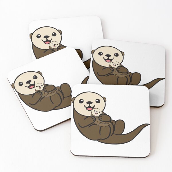 Item preview, Cute otter holding a baby otter designed and sold by Jszymansk51.