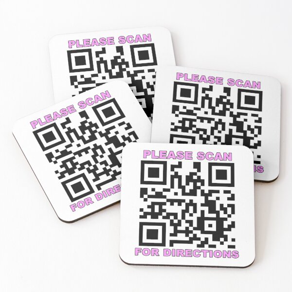 Artikelvorschau, Rickroll qr Bitte scannen Sie nach Wegbeschreibungen Witz Meme entworfen und verkauft von Captain-Jackson.