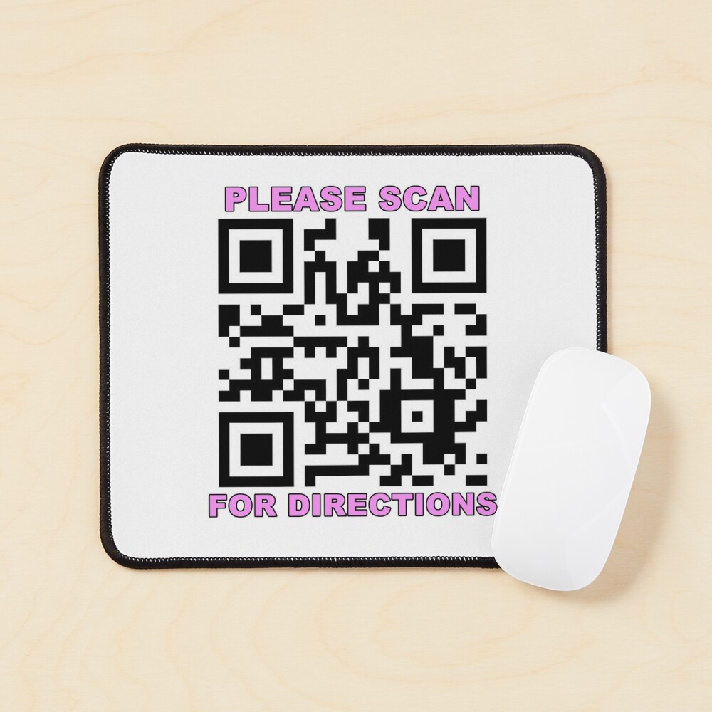 Rickroll qr Please scan for directions joke meme iPad Case & Skin for Sale  by Captain-Jackson