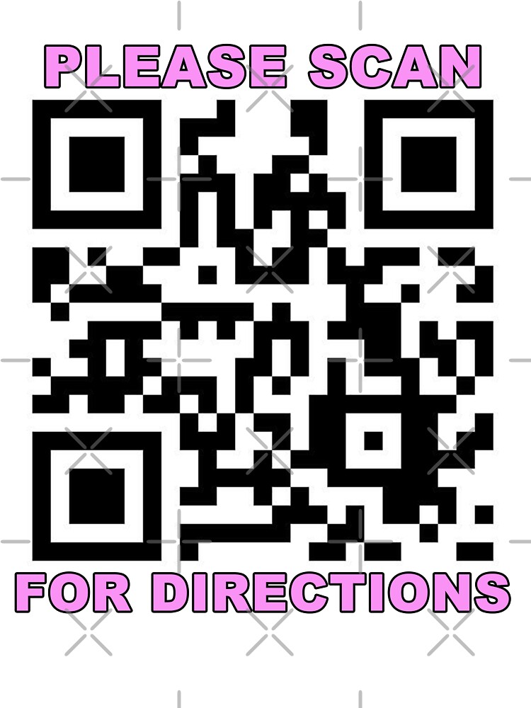 Rickroll qr Please scan for directions joke meme Photographic Print for  Sale by Captain-Jackson