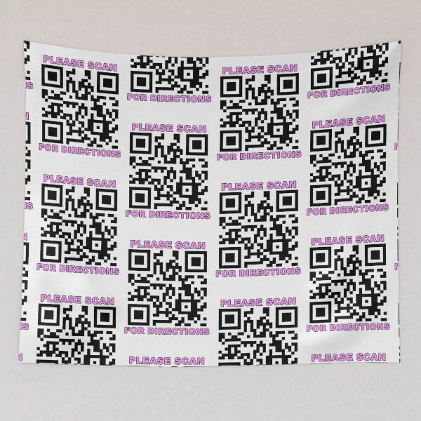 Item preview, Rickroll qr Please scan for directions joke meme designed and sold by Captain-Jackson.
