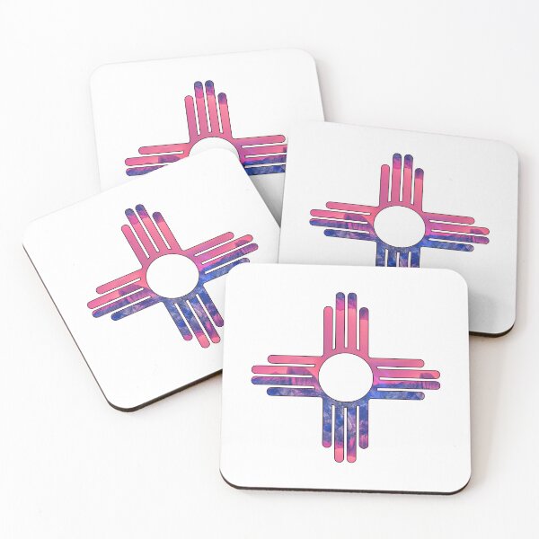 Item preview, Zia Pink Sky Mountains - Zia Symbol designed and sold by HarveyJade.
