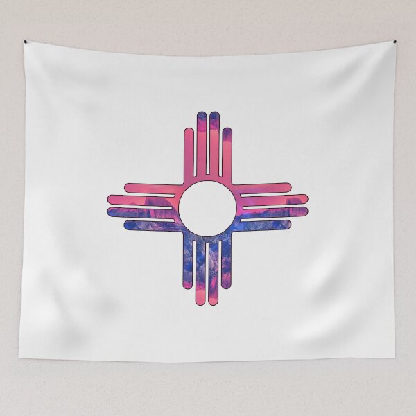 Item preview, Zia Pink Sky Mountains - Zia Symbol designed and sold by HarveyJade.