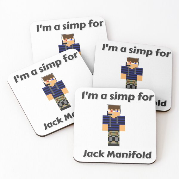 Item preview, I'm a simp for Jack Manifold (White Base) designed and sold by thecorvidking.
