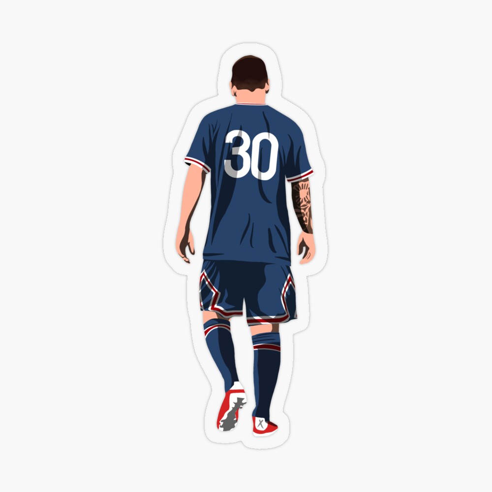 Lionel Messi Jersey Sticker Sticker for Sale by cbaunoch