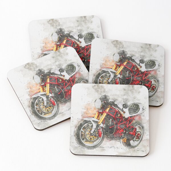 Item preview, Ducati Monster watercolor designed and sold by TeeHouse-Design.