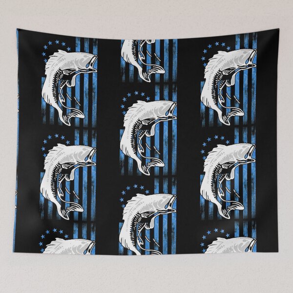 Item preview, Cool Bass Fishing Betsy Ross Early American Flag for Fisherman designed and sold by CharJens.