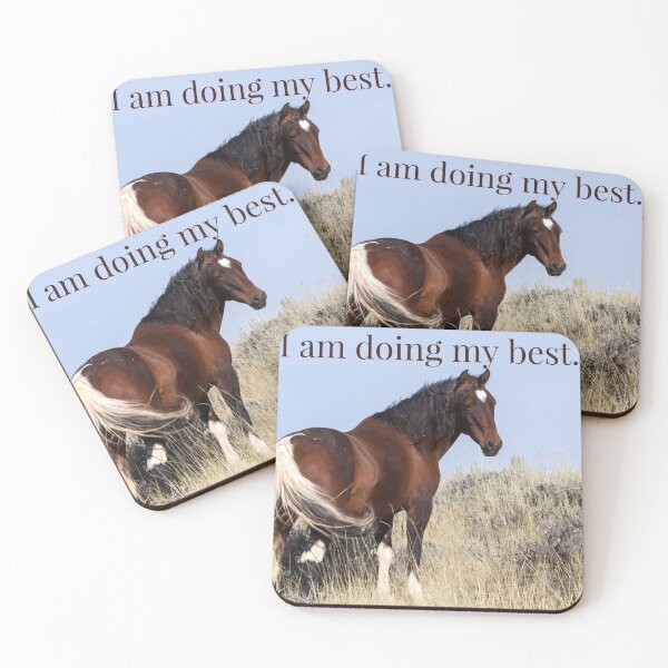 Item preview, Horse Affirmation I am doing my best designed and sold by Yviemakes.
