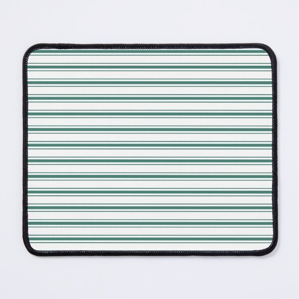 Item preview, Large Celebration Town Dark Green Horizontal Mattress Ticking on White designed and sold by CelebrationTown.
