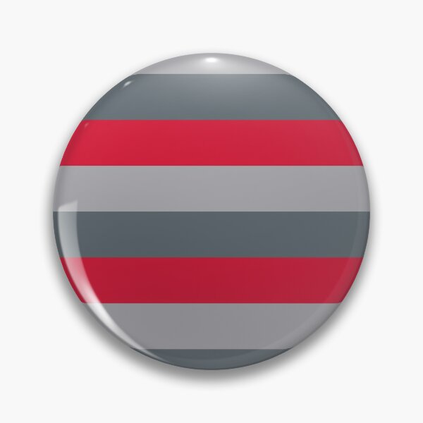 Item preview, 3 Large RED, SLATE GREY and METALLIC SILVER Horizontal STRIPES designed and sold by RachelMacht.