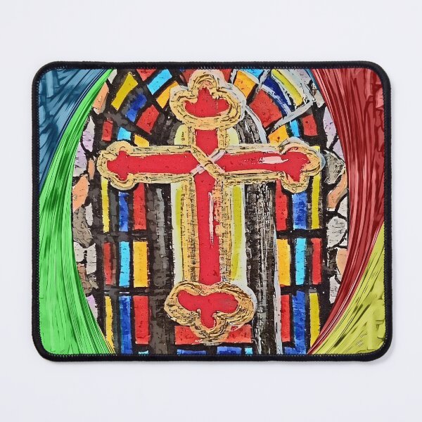 Item preview, Stained Glass Church Window designed and sold by EloiseArt.