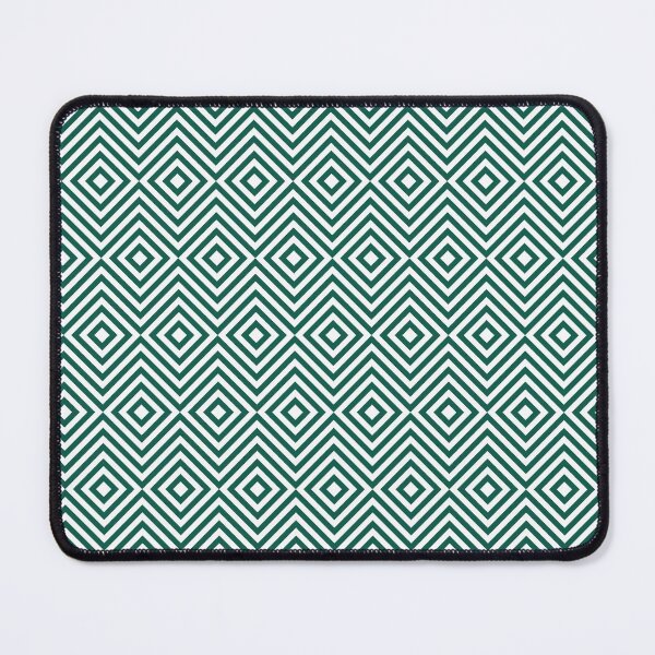 Item preview, Celebration Town Dark Green and White Chevron Squares Geometric Pattern designed and sold by CelebrationTown.