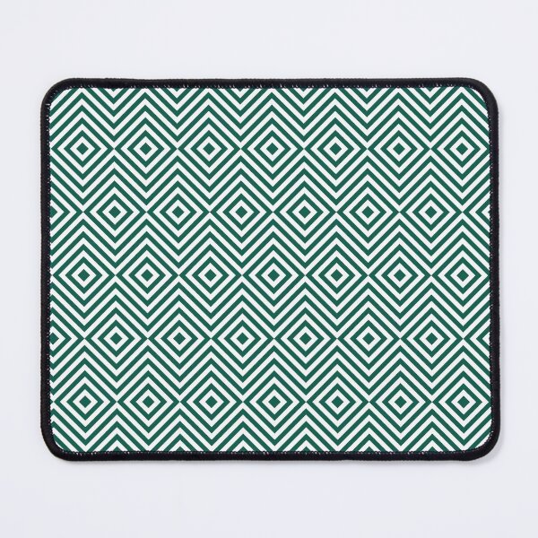 Item preview, Celebration Town Dark Green and White Chevron Squares Geometric Pattern designed and sold by CelebrationTown.