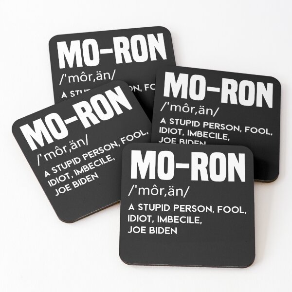 Item preview, moron Biden a stupid person fool idiot imbecile anti biden designed and sold by bilonaso.