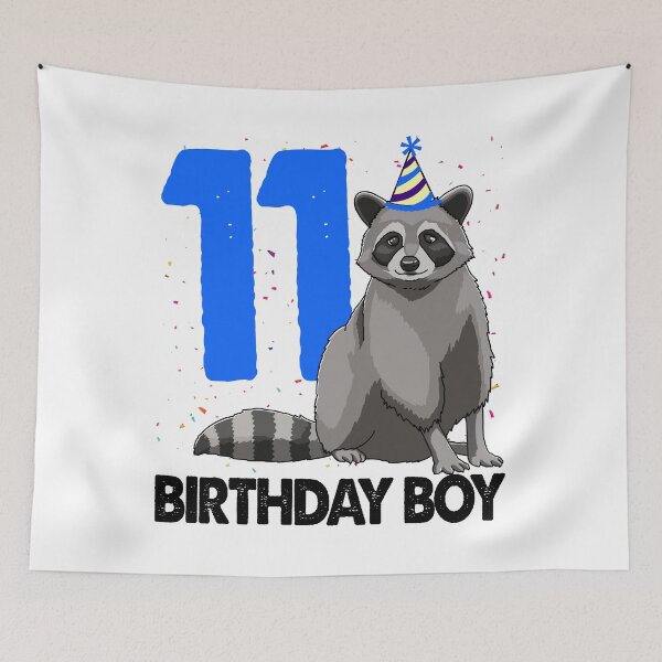 Item preview, Birthday Boy 11 Raccoon  designed and sold by Bendthetrend.