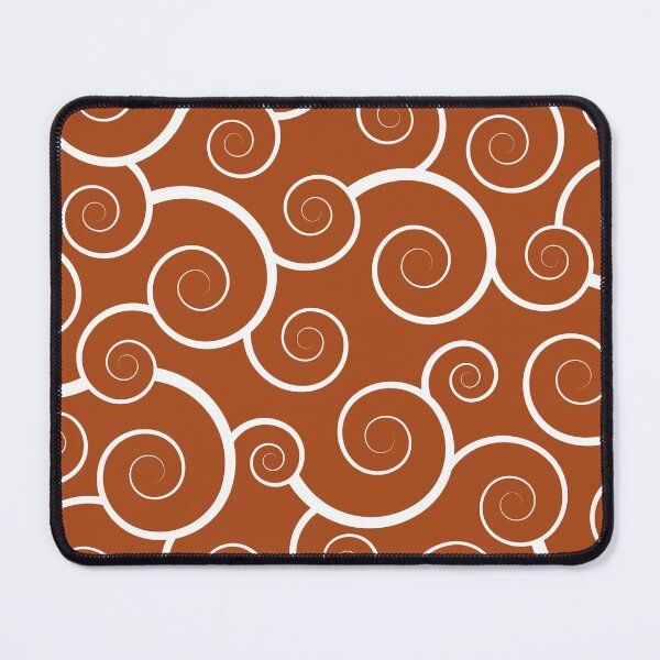 Item preview, Spiral Waves (white/burnt orange) designed and sold by Design Minds Boutique.