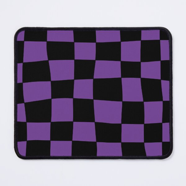 Item preview, Hand Drawn Checkerboard Pattern (purple/black) designed and sold by Design Minds Boutique.