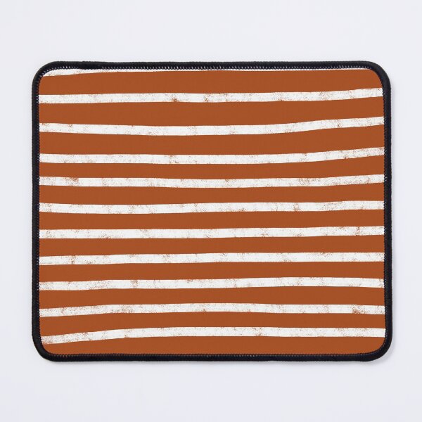 Item preview, Hand Drawn Stripes (white/burnt orange) designed and sold by Design Minds Boutique.