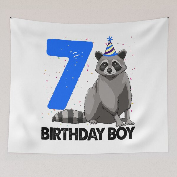 Item preview, Birthday Boy 7 Raccoon  designed and sold by Bendthetrend.
