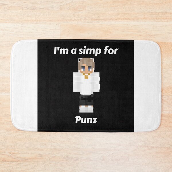 Item preview, I'm a simp for Punz (Black Base) designed and sold by thecorvidking.