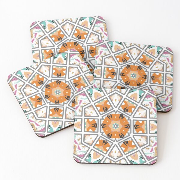Item preview, Kaleidoscope Hexagon Pattern designed and sold by ZubiyaArt.