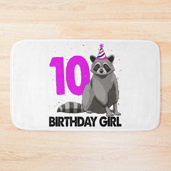 Item preview, Birthday Girl 10 Raccoon  designed and sold by Bendthetrend.