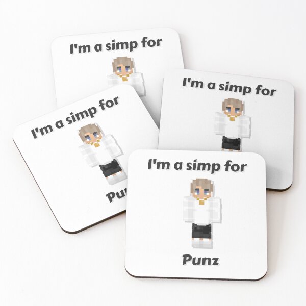 Item preview, I'm a simp for Punz (White Base) designed and sold by thecorvidking.