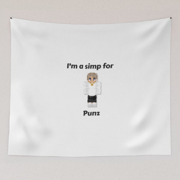 Item preview, I'm a simp for Punz (White Base) designed and sold by thecorvidking.