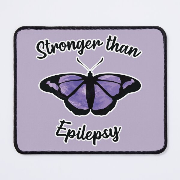 Item preview, Stronger Than Epilepsy - Epilepsy Awareness Purple Butterfly designed and sold by TheMajesticGoat.