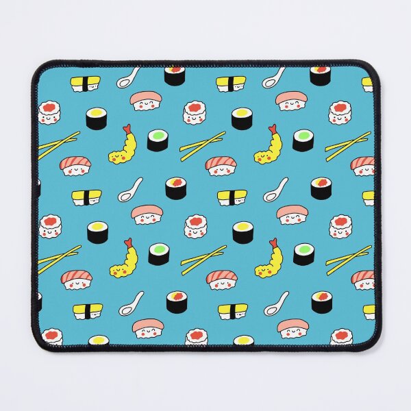 Item preview, Kawaii Sushi Pattern (blue) designed and sold by Design Minds Boutique.