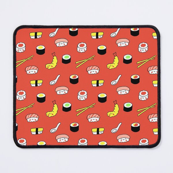 Item preview, Kawaii Sushi Pattern (red) designed and sold by Design Minds Boutique.