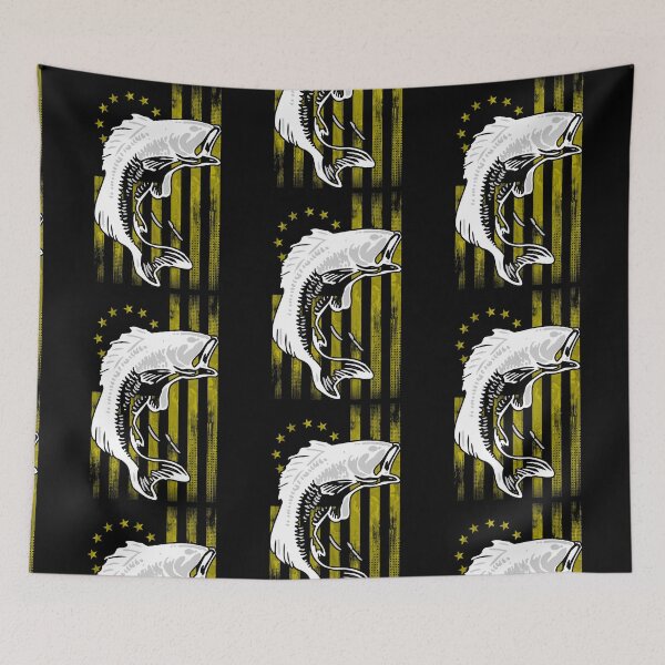 Item preview, Cool Bass Fishing Betsy Ross Early American Flag for Fisherman designed and sold by CharJens.