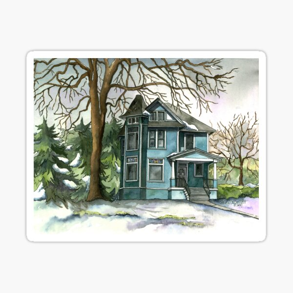 House Under the Big Tree Sticker