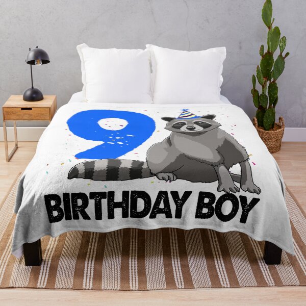 Item preview, Birthday Boy 9 Raccoon  designed and sold by Bendthetrend.