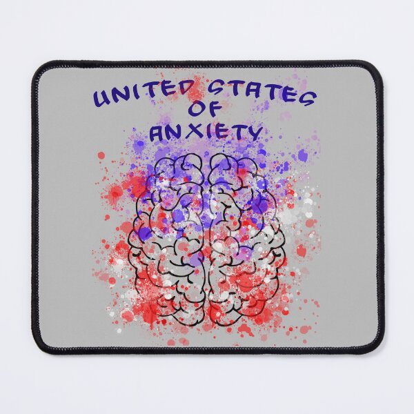 Item preview, United States Of Anxiety - Funny Puns designed and sold by Avani01.