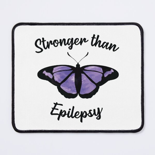 Item preview, Stronger Than Epilepsy - Epilepsy Awareness Purple Butterfly designed and sold by TheMajesticGoat.