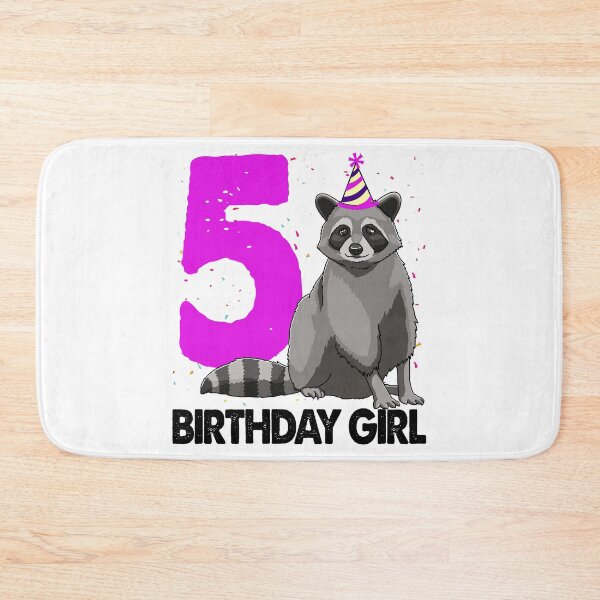 Item preview, Birthday Girl 5 Raccoon  designed and sold by Bendthetrend.