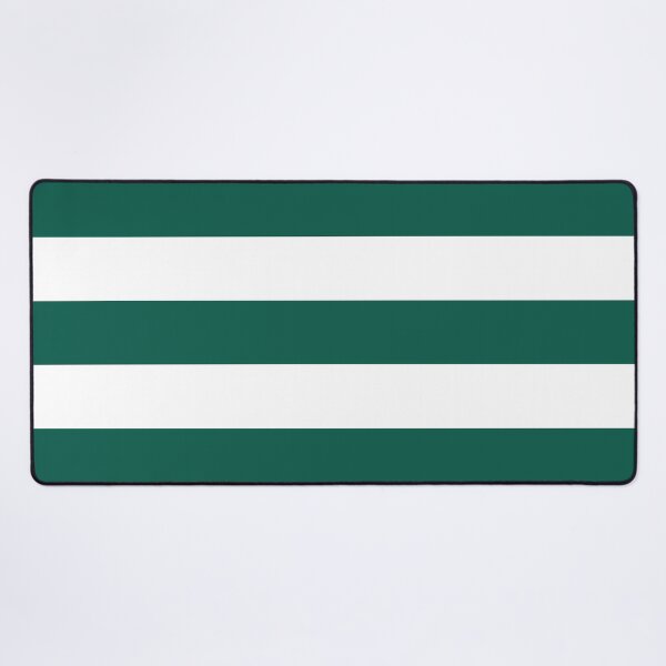 Item preview, Celebration Town Dark Green and Front Porch White Jumbo Horizontal Stripes designed and sold by CelebrationTown.