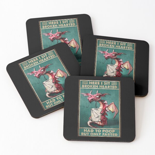 Item preview, Here I Sit Broken Hearted Had To Poop But Only Parted - Red Dragon Toilet Paper designed and sold by Susanspy007.